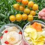 广州传统小吃5r一碗‼️撒辣粉的李子巨好吃！