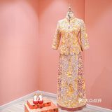 发现一家专做非遗手绣嫁衣的龙凤褂店