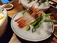 甜虾刺身-揽季锅物会.福建黄鱼.海鲜姿造(五四路店)