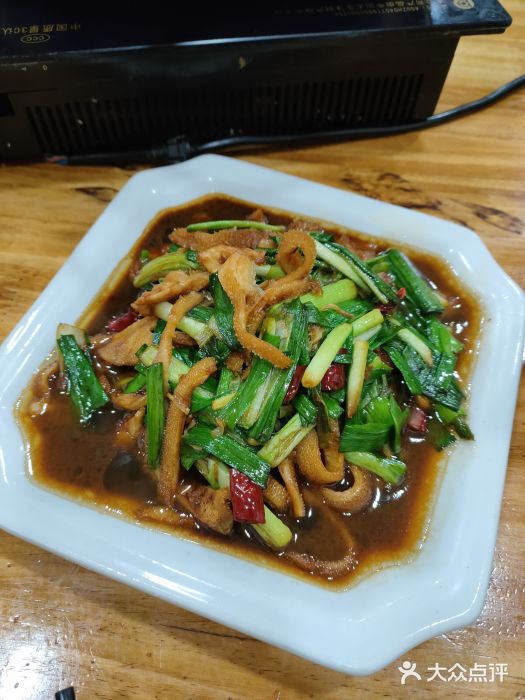 羊肚炒大蒜