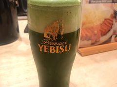 抹茶啤酒-炸牛排 京都胜牛(京都站前店)