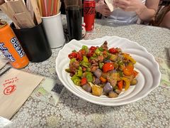 茄子肉丁小公鸡双拼拌面-文三里屯面馆(三里屯店)