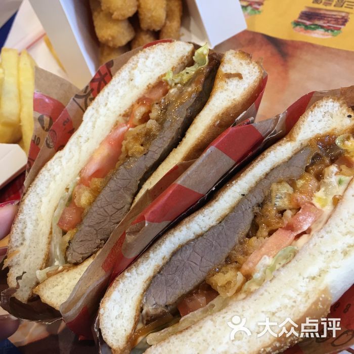 厚切整块牛排汉堡