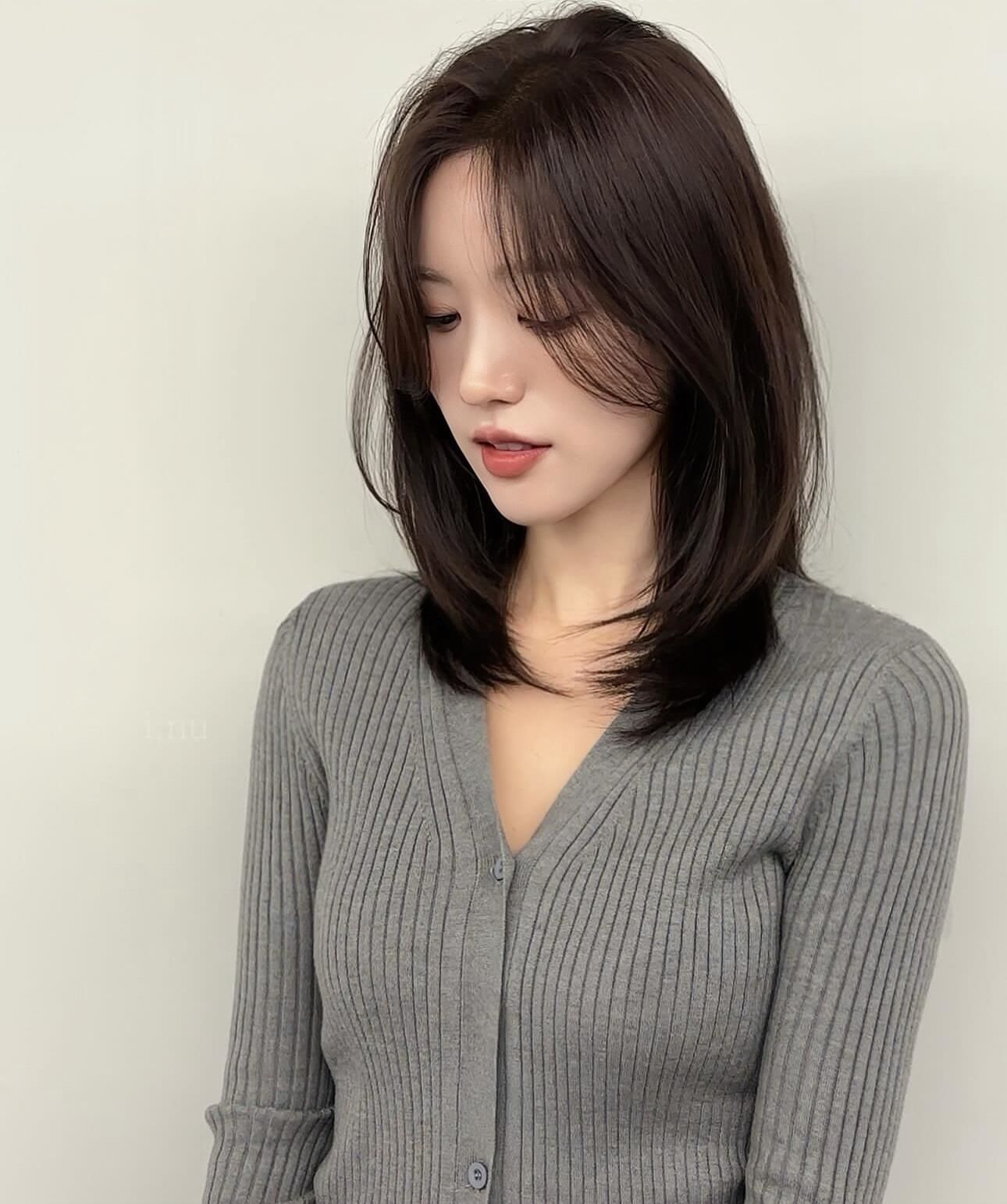 圆脸发型推荐发型设计女生发型锁骨