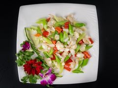 西芹百合-乡村小榭饭店