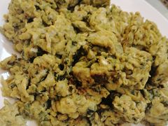 野小蒜炒土鸡蛋-山菜馆(竹海公园店)