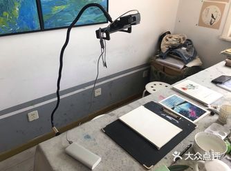 初习水彩——《璀璨星空下的渔船》。