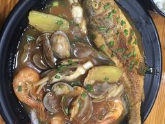 大黄鱼盖浇饭-台州老六海鲜面馆(上南总店)