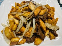 羊肉炒馕-巴扎美食·新疆菜·西域歌舞表演餐厅(新疆大厦店)