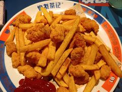 鸡米花拼薯条-伯友茶记(中华广场店)