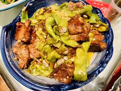 排骨焖油豆角-金勺缘东北菜馆(牡丹园店)