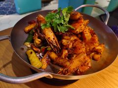 干锅鱿鱼爆爆虾-纳鲁孜·新疆特色餐厅(上海悦荟广场店)