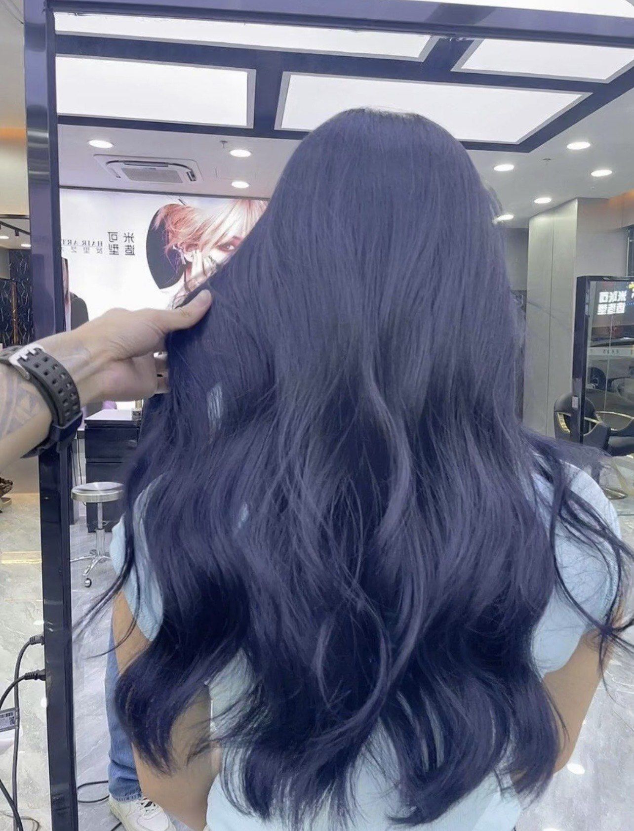 显白发色 雾霾蓝