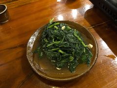 炒山野菜（蒲公英叶）-苗湘食府(十年店)