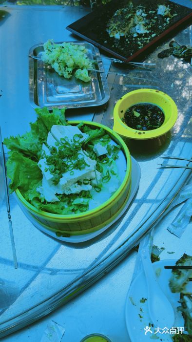 凤凰岭蒙古包风味餐厅农家自制卤水豆腐图片