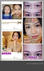 美女客人W小姐 韩式塑眉毛及眼线前后对比-艾妃罗高科美肤美甲美睫健康管理