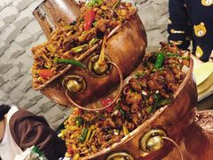 双层铁锅牛蛙-巴四老城区炭火蛙锅(张江店)