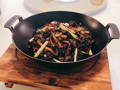茶树菇干锅-禧和源养生素食茶馆
