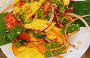 Pounded Mint Scrambled Eggs