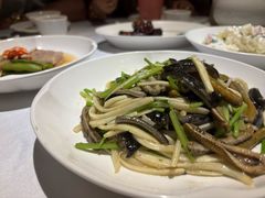 茭白炒现划鳝丝-玫瑰厅上海菜(兴国路店)