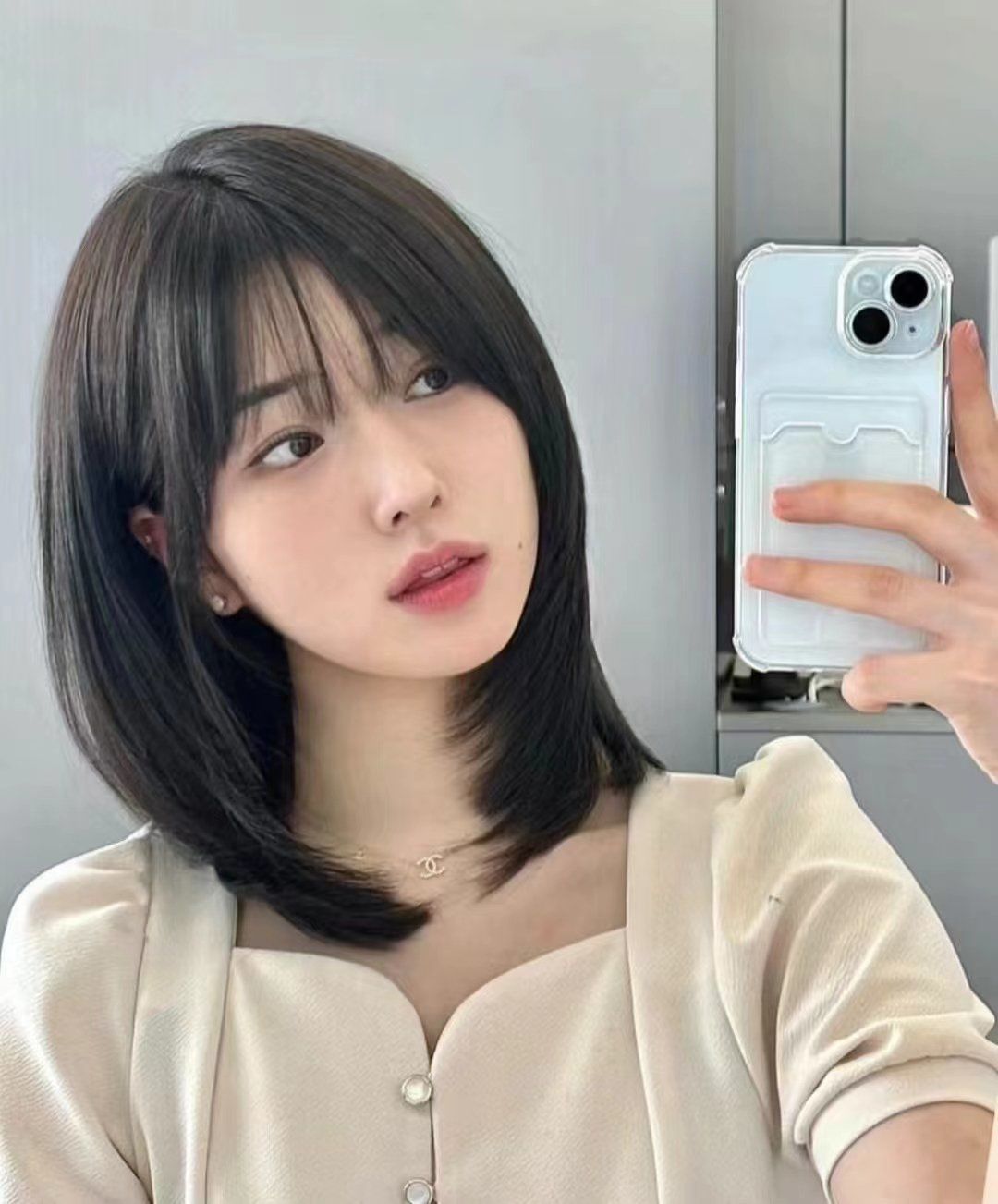 少女感锁骨发女生发型\\n惠州莱斯发型