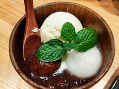 红豆抹茶团子冰淇淋-锅物新语&寿喜烧.炉端割烹(世博源店)