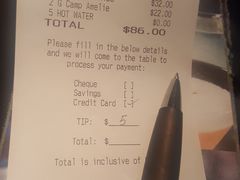 账单-The Meat & Wine Co Southbank(南岸店)