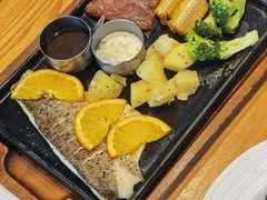烤海鲈鱼·牛排拼盘-必胜客(新海上世界店)