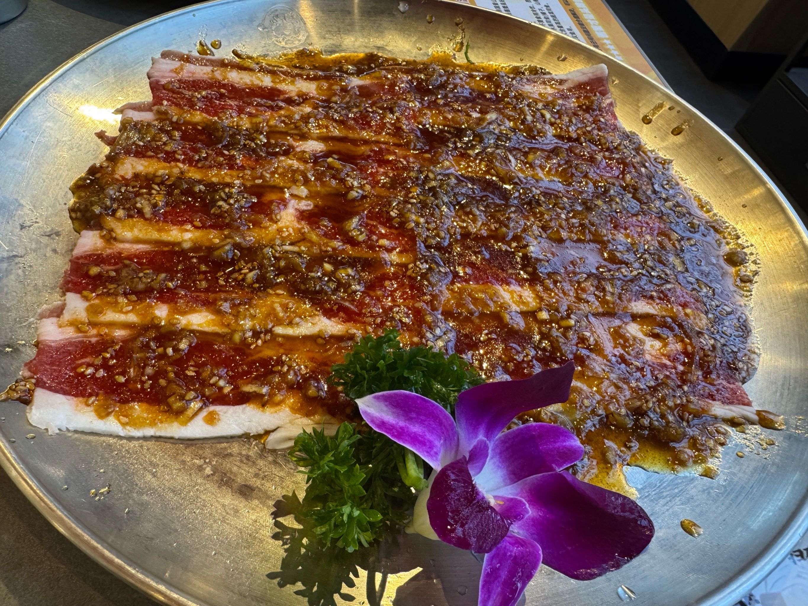 房山龙湖天街烤肉店的天花板