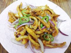 椒盐鱿鱼-老兵牛蹄店(下沙店)