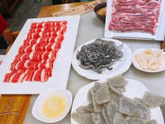 老北京炸灌肠-京门老爆三·铜锅涮肉 爆肚(安贞桥店)