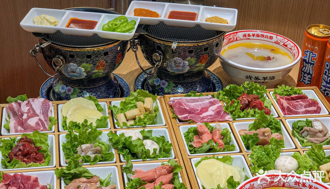 武圣羊汤你太会了‼竟然上新了九宫格烤肉🍖