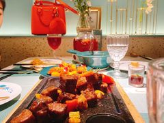 田园澳洲骰子牛肉-蜜桃花开·中西融合菜E&W(南长街店)