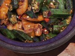 豆酱秋葵炒山药-南拳十三姨·潮汕砂锅粥·粤菜(西单大悦城店)