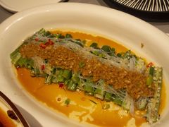 蒜蓉粉丝蒸秋葵-四川饭店(长白店)