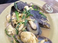 姜葱炒青口-贞姨美食·老字号海鲜大排档