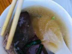 韭菜猪红汤-正果云吞&农家菜(富力店)