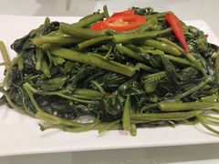 虾酱炒空心菜-古洋食坊·港点小馆(苏州中心店)