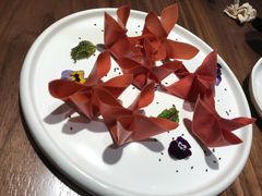 山楂三文鱼-将相和·海鲜蒸饺大连菜