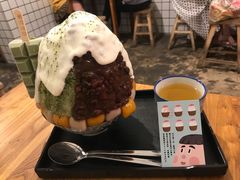 抹茶生乳かき氷-WONDER ICE 萬得冰田(建設路总店)