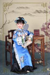 -后宫·古装汉服京剧儿童亲子全家福摄影