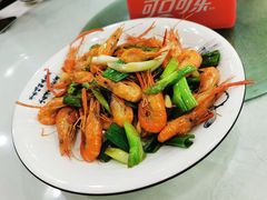 葱炒河虾-广迎居老正兴菜馆