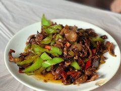 炒鸡肫-鸡炖兔