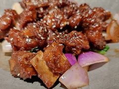蒜香蜜汁排骨-绿茶餐厅(同成街华联店)