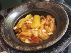 咸鱼鸡粒茄子煲-玉兰苑一等茶餐厅