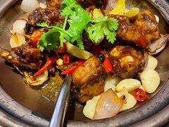 啫啫豉汁排骨煲-鹿港小镇(悠唐店)