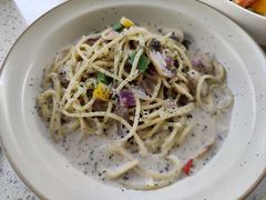 奶油蘑菇培根烩面-tato