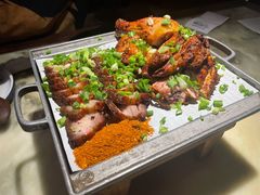 烤肉烤鸡双拼-绿茶餐厅(成都大悦城店)