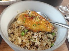 烤银鳕鱼.XO酱野米饭-自如ZSPACE四合院艺术餐厅