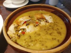 雪菜煎豆腐-刘胖子家常菜·蹄花焖藕(兴业店)